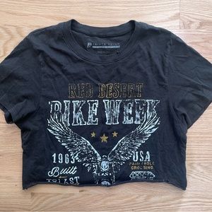 Prince Peter collection motorcycle crop graphic tshirt. Size xs. Worn twice